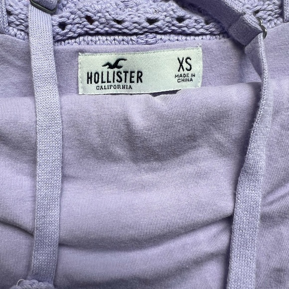 Hollister crochet 🧶 lined crop top/XS - Picture 4 of 4